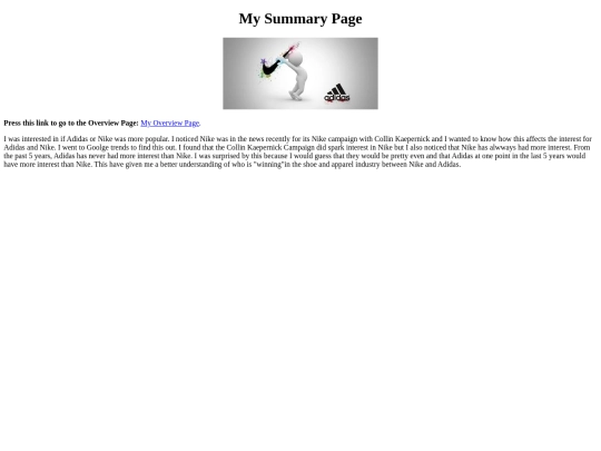 summary screenshot