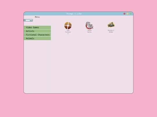 favorites screenshot