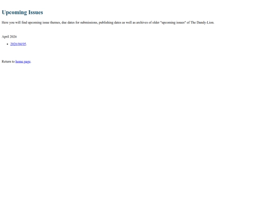 upcoming-issues screenshot