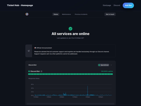 system-status screenshot
