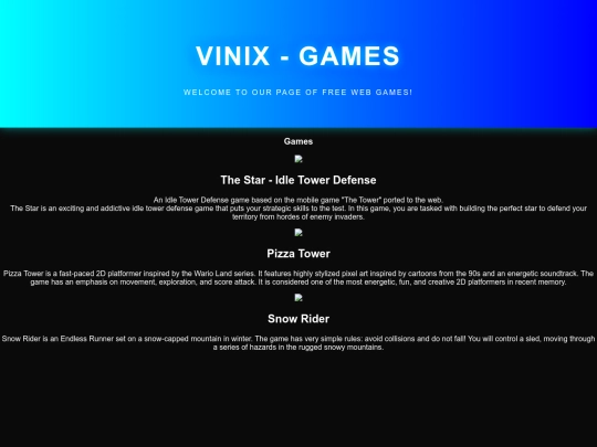 games screenshot