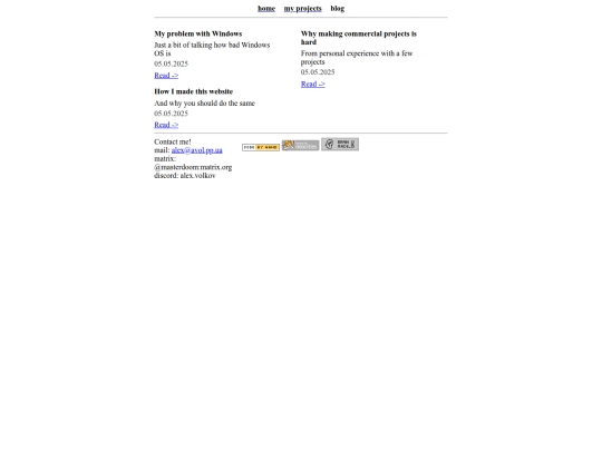 blog screenshot
