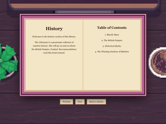history screenshot