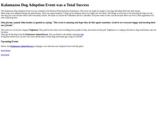 Jared Kraiger News Article html screenshot