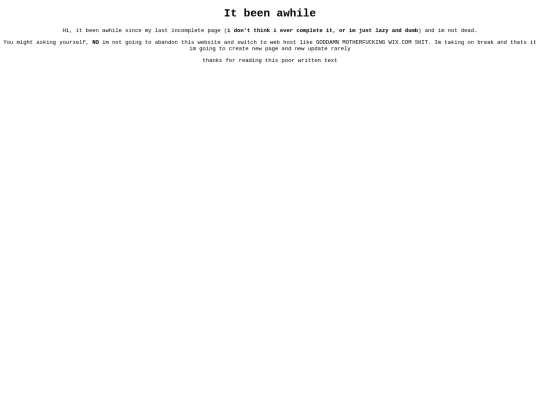It_been_awhile screenshot