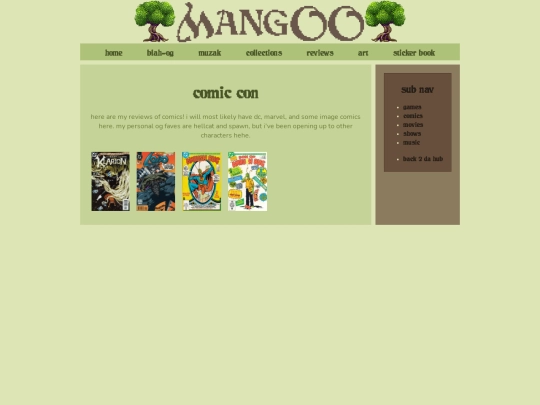 reviews/comics screenshot