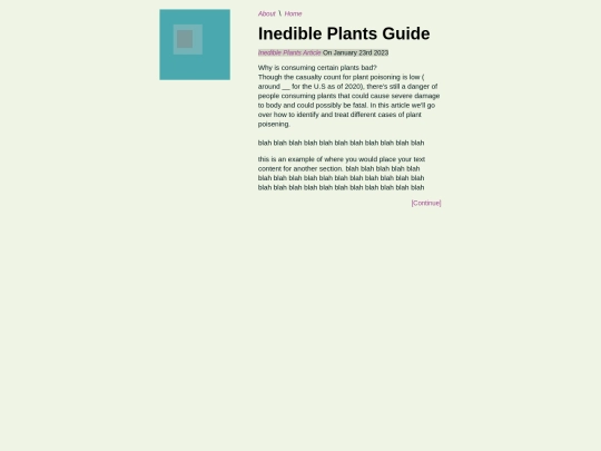 Inedible Plants Project/Index_article screenshot