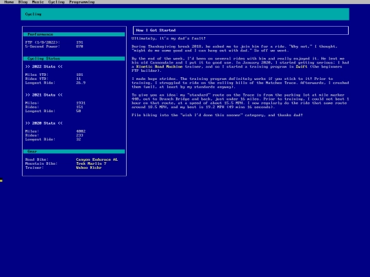 cycling screenshot