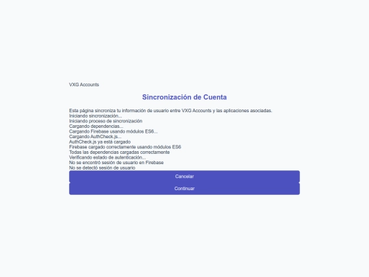 Auth/Sync screenshot