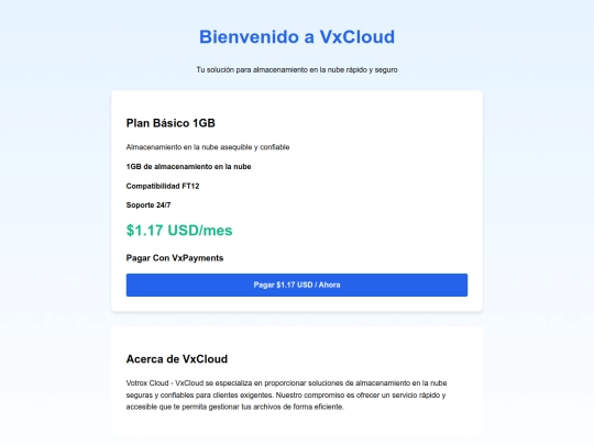 VxCloud/SRC/@Components/@Plans screenshot