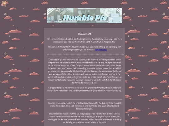 Cubby_Hole/Humble-Pie/Main-Story/Humble-Pie-Part-1 screenshot