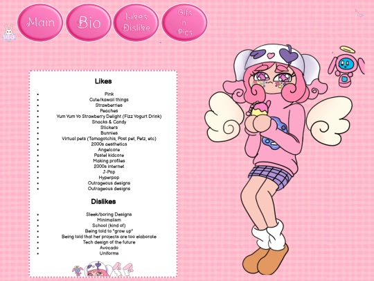 Site Characters /Bliss/Bliss Likes-Dislikes screenshot