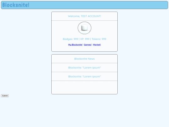 Account-test-home screenshot