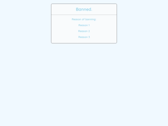 banned screenshot
