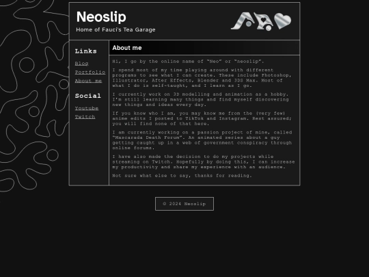 aboutme screenshot