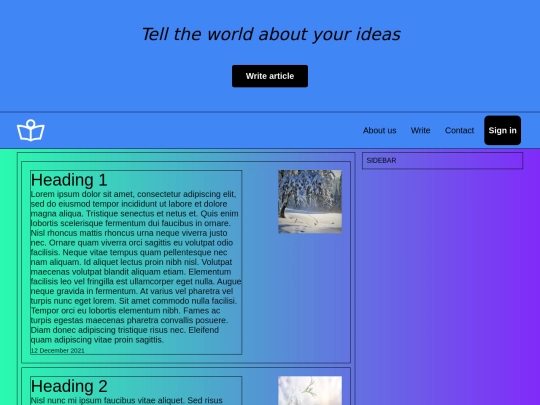 MySite screenshot