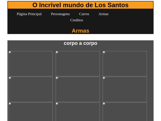Trabalho_de_Web_GTA_V/Principal/Armas screenshot
