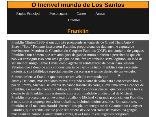 Trabalho_de_Web_GTA_V/Principal/Franklin screenshot