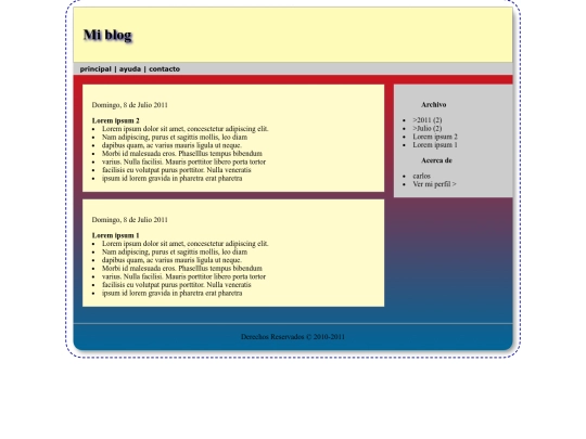 miblog screenshot