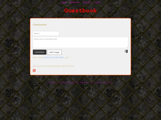 guestbook screenshot