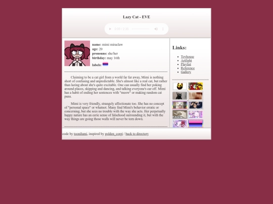 characters/mimi_miraclaw screenshot