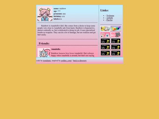 characters/rainbow screenshot