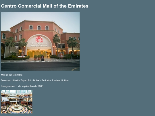 Centro Comercial Mall of the Emirates screenshot