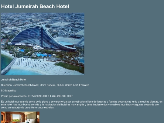 Hotel Jumeirah Beach Hotel screenshot