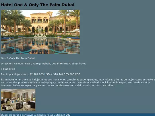 Hotel One Only The Palm Dubai screenshot