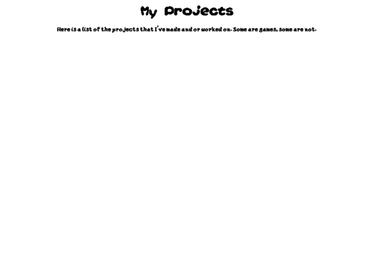 projects screenshot