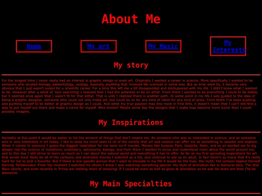 Aboutme screenshot