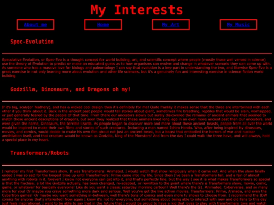 MyInterests screenshot