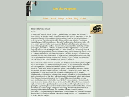 blog screenshot