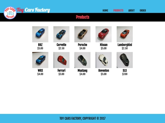 products screenshot