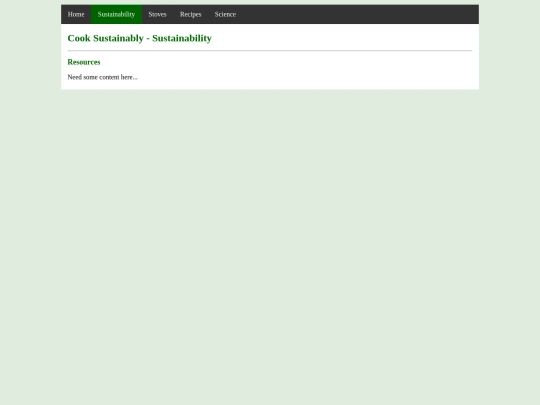 sustainability screenshot