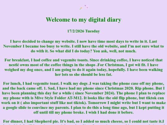 digital diary/talk screenshot