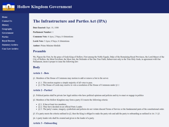 statutes/ipa screenshot