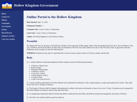 statutes/online-portal-to-the-hollow-kingdom screenshot