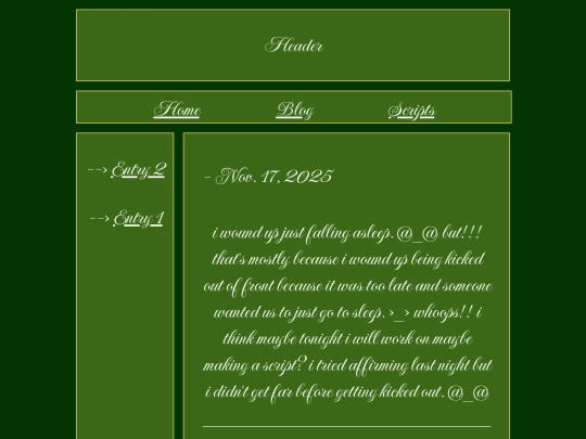 blog screenshot