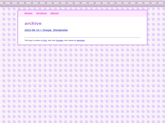 blog/archive screenshot