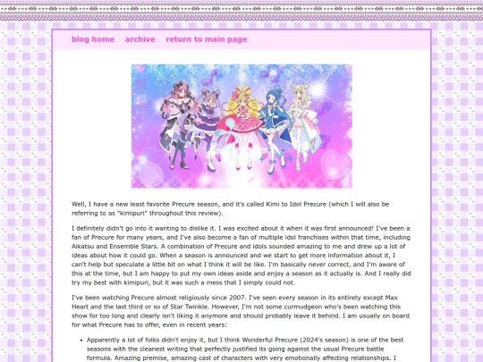 blog/posts/2026-02-01-Kimi-to-Idol-Precure-Review screenshot