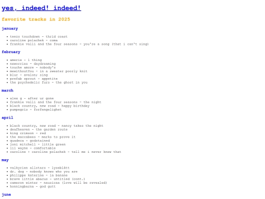 tracklist screenshot