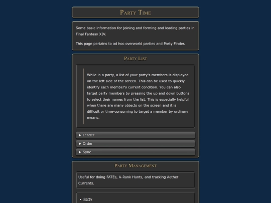 guides/party-time screenshot