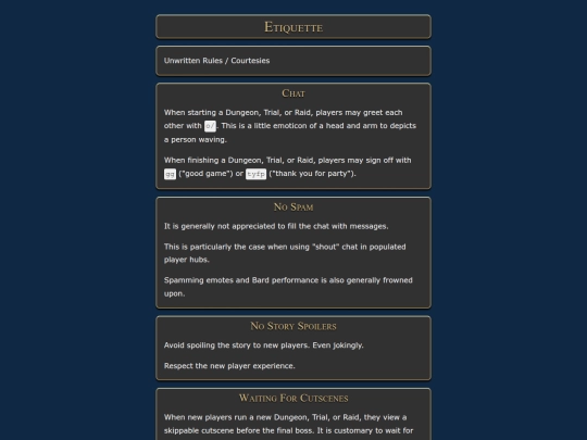 rants/etiquette screenshot