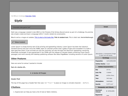 conlangs/siytir screenshot