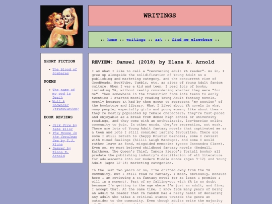 writings/damsel screenshot