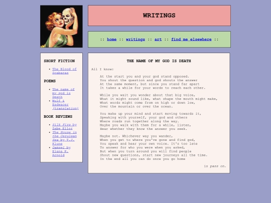writings/deathpoem screenshot