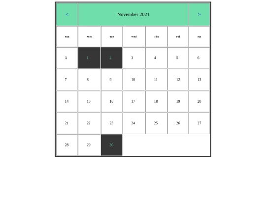 Nov screenshot