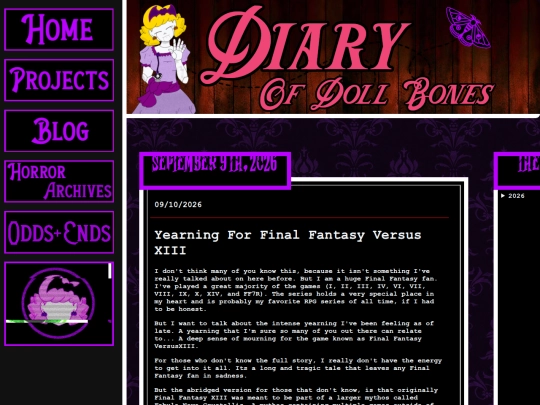 blog screenshot