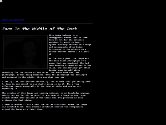 imagearchive/faceinthedark screenshot